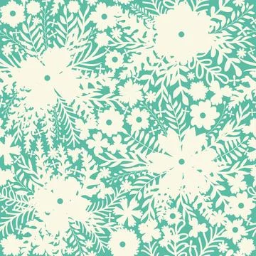 Vintage Decorative seamless pattern in classic style with small flowers, di.. Stock Illustration