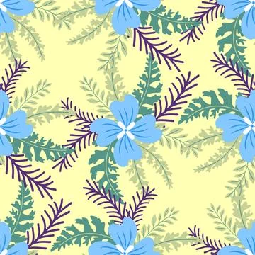 Vintage Decorative seamless pattern in classic style with small flowers, dits Stock Illustration