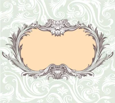 Vintage decorative vector frame Stock Illustration