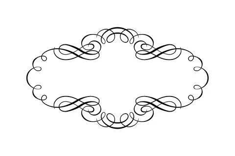 Vintage design element. Frame of wedding card Stock Illustration