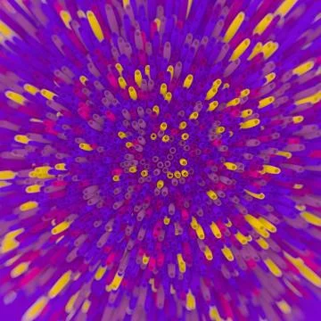 Vintage design element with randomly filled violet colored stalks. 3d rendering Stockillustratie