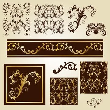Vintage design elements Stock Illustration