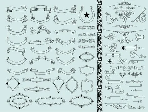 Vintage design elements Stock Illustration