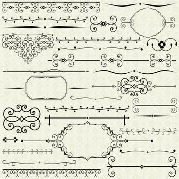 Vintage design elements Stock Illustration