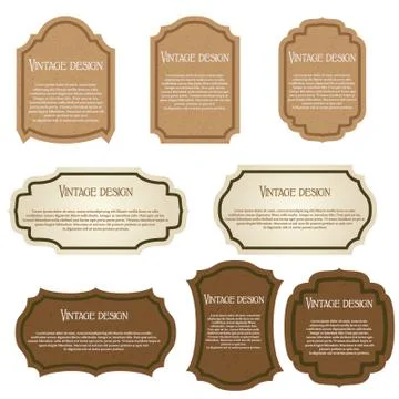 Vintage design Stock Illustration
