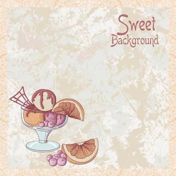 Vintage design for menu Stock Illustration