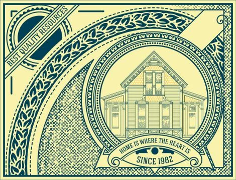 Vintage design. Vector resources. Stock Illustration