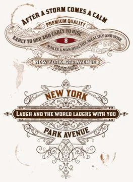 Vintage designs. Stock Illustration