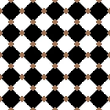 Vintage diagonal chequerwise squares cross lines vector pattern or background Illustrazione stock