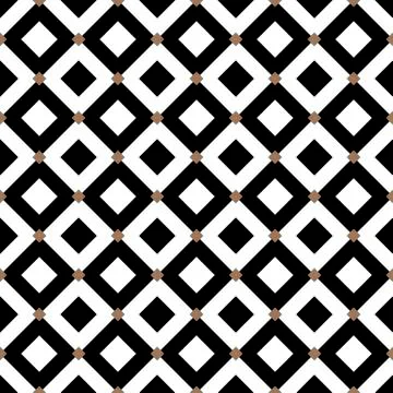 Vintage diagonal chequerwise squares cross lines vector pattern or background Stock Illustration