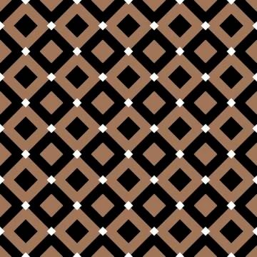 Vintage diagonal chequerwise squares cross lines vector pattern or background Stock Illustration