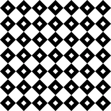 Vintage diagonal chequerwise squares cross lines vector pattern or background Stock Illustration