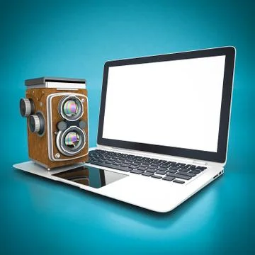 Vintage digital camera Stockillustratie