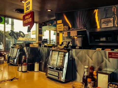 VINTAGE DINER Stock Photos