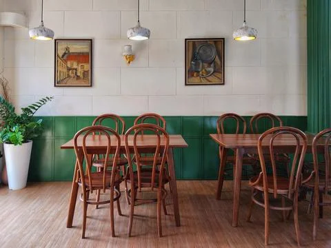Vintage Dining Table Foto stock