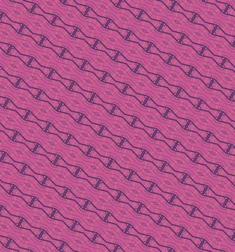 Vintage disco twilight continuous stroke-based wallpaper pattern with sunset gol Stock Illustration