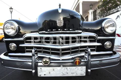 Vintage Dodge At Classic Car Meeting El Paso La Palma Canary Islands Spain