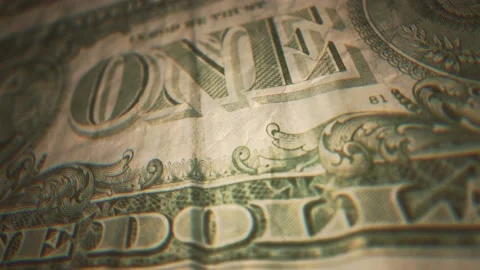Vintage Dollar Bill Close Up Texture Animation Stock Footage 236923440