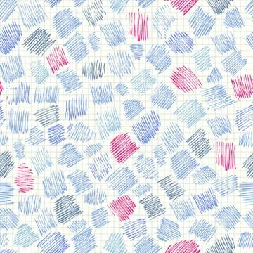 Vintage doodlas pattern Illustrazione stock