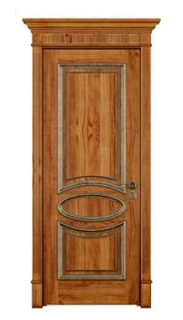 Vintage door on white Illustrazione stock