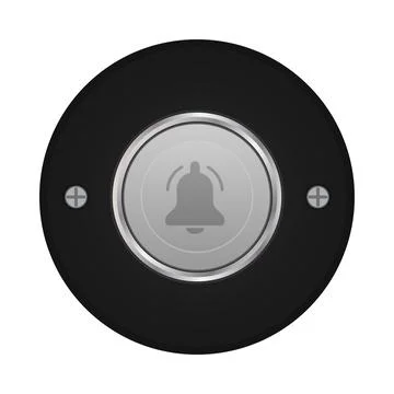 Vintage doorbell button Stock Illustration