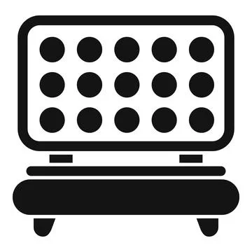 Vintage dot matrix display icon Stock Illustration