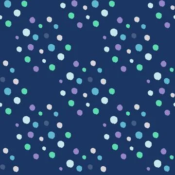 Vintage dots seamless pattern. Minimalist decoration background. Illustrazione stock