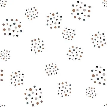 Vintage dots seamless pattern. Minimalist decoration background. 스톡 일러스트