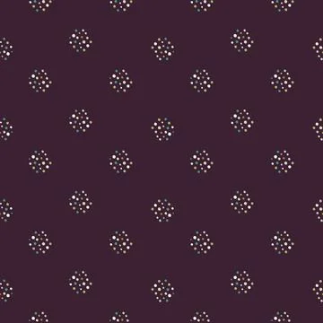 Vintage dots seamless pattern. Minimalist decoration background. Illustrazione stock