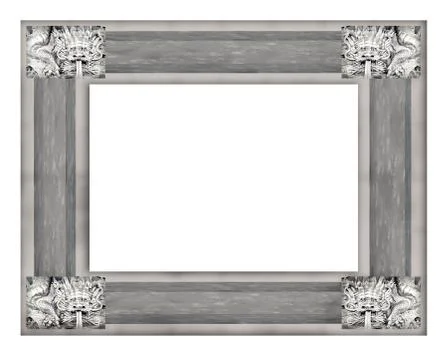 Vintage dragon frame Stock-Illustration