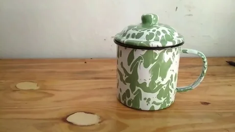 Vintage Drinking Glass Stock Footage 80903025