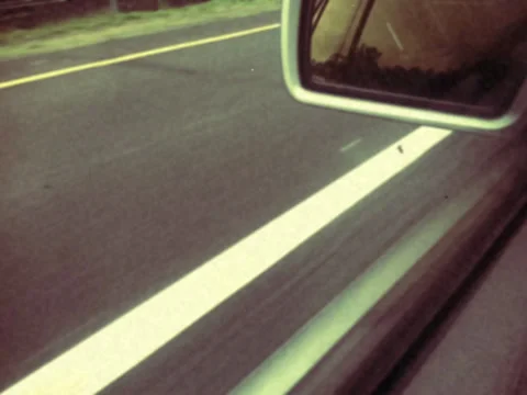 Vintage Driving POV From Driver Window Stock Video Stock Footage