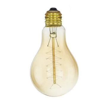 Vintage E27 Edison Light Bulb Isolated 스톡 일러스트