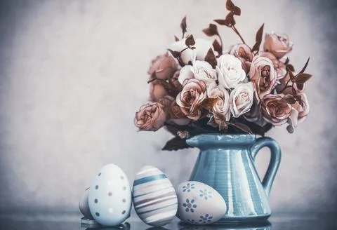 Vintage Easter decoaration Stock Photos