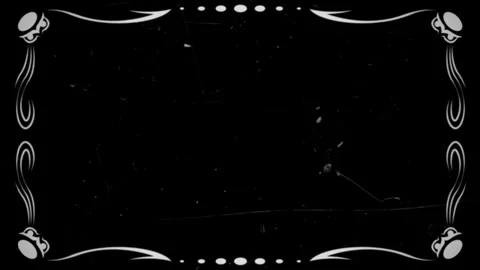 Damaged retro old Film strip Edges Effect, realistic cinematic