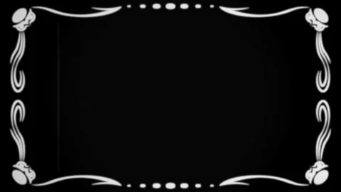Vintage effect. Recreated frame from a silent film era. Old text frame in the Stock-Footage 289125598