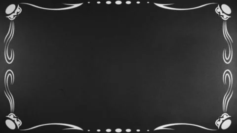 Vintage effect. Recreated frame from a silent film era. Old text frame in the Video stock 306248138