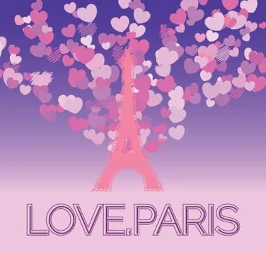 Vintage eiffel tower template vector/illustration Stock Illustration