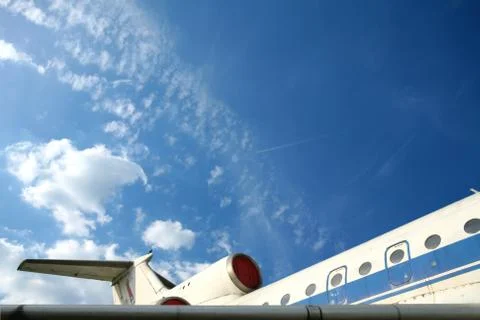 Vintage Elderly Plane Foto stock