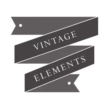 Vintage elements banner Stock Illustration