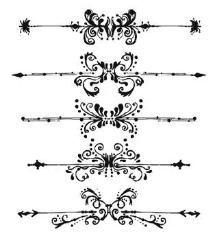 Vintage elements Stock Illustration