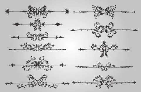 Vintage elements Stock Illustration