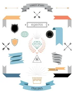 Vintage elements Stock Illustration
