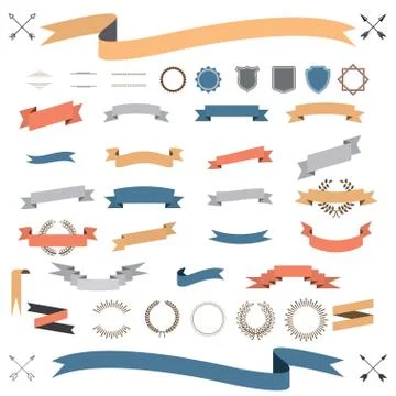 Vintage elements Stock Illustration