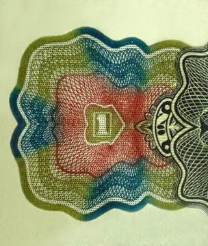 Vintage elements of paper banknotes Stock Photos