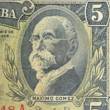 Vintage elements of paper banknotes Foto stock