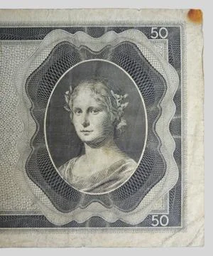 Vintage elements of paper banknotes Stock Photos