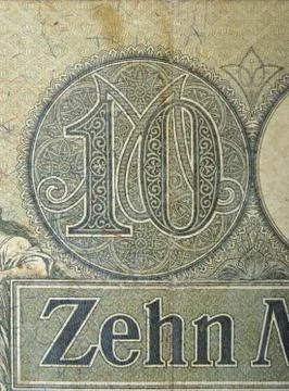 Vintage elements of paper banknotes Foto stock
