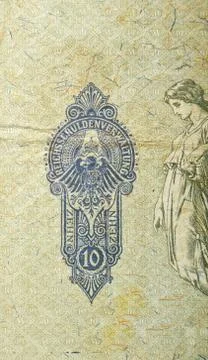 Vintage elements of paper banknotes Stock Photos