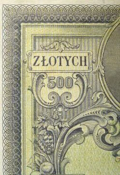Vintage elements of paper banknotes Stock Photos